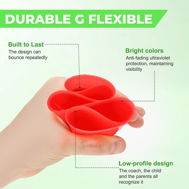 ericotry 20 قطعة حامل كرة القدم للتدريب أقماع كرة القدم أقراص رياضية أقماع تدريب الرشاقة علامات كرة القدم لوازم الألعاب الخارجية رياضات وألعاب أخرى - Image 3